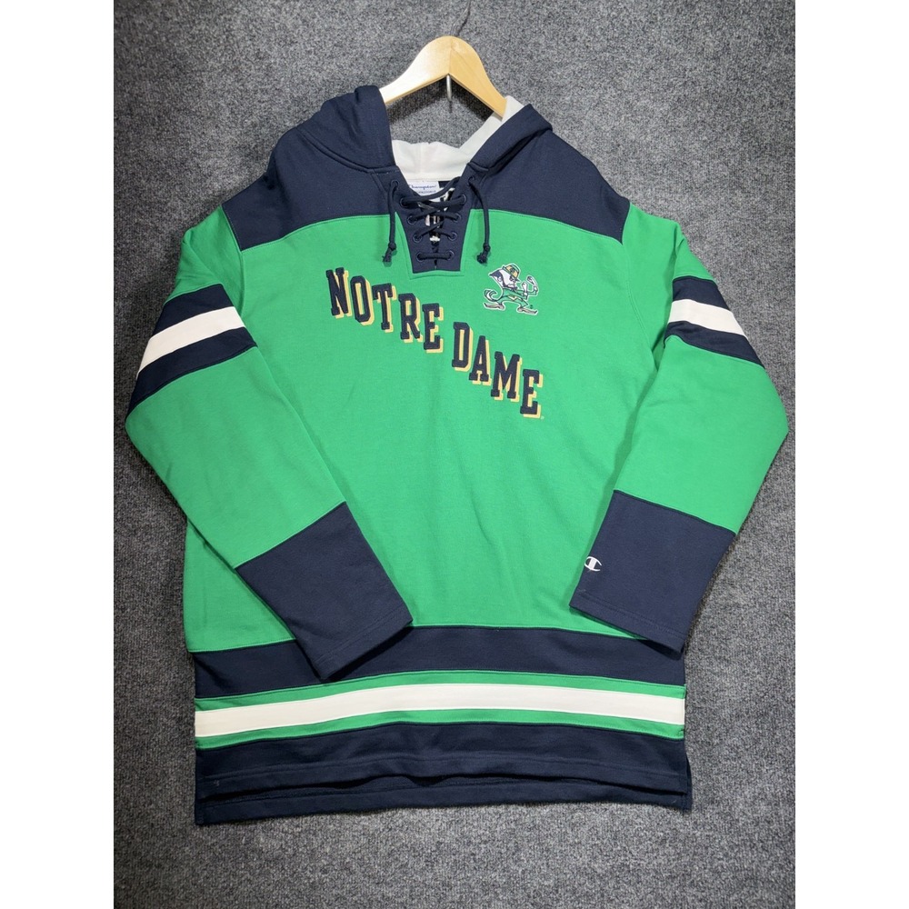 Champion Notre Dame Fighting Irish Hoodie Men's 2XL Pullover University Vintage